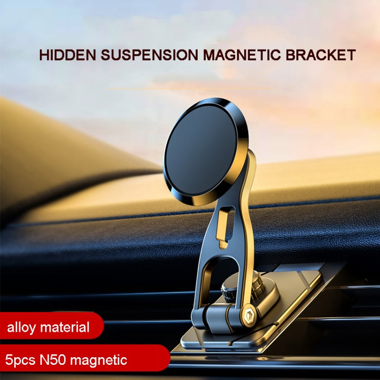 Magnetic Floating Car Phone Mount with 360-Degree Rotation and Foldable Design