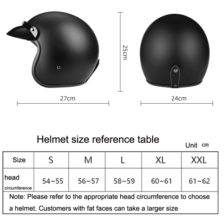 BYB 701 All Seasons Retro Motorcycle Helmet