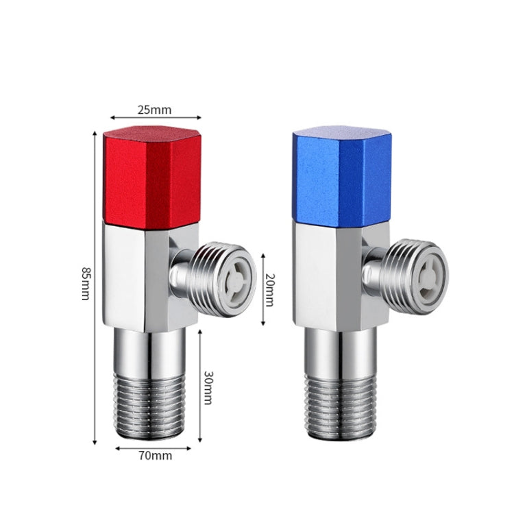 Eight Sides With Check Valve Pure Copper Angle Valve High Flow Water Inlet Valve