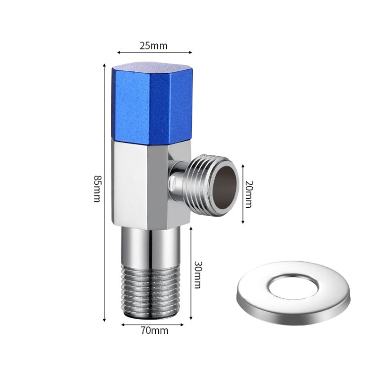 Hot and Cold Water Pipe Faucet 4 Points Water Stop Switch Valve