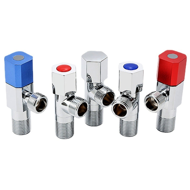 Hot and Cold Water Pipe Faucet 4 Points Water Stop Switch Valve