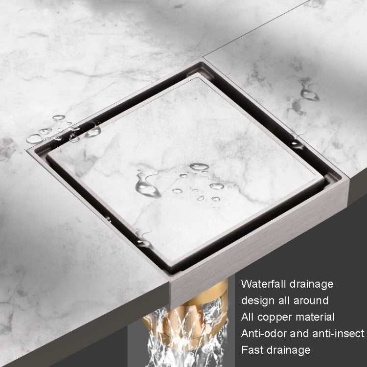 Bathroom Large Displacement Anti-odor Floor Drain, Style: