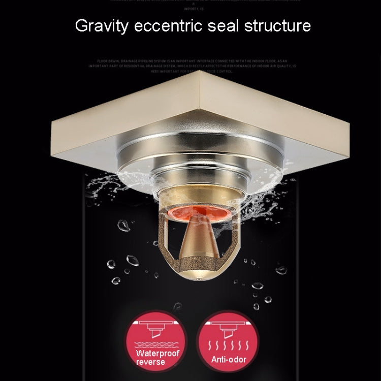 Bathroom Large Displacement Anti-odor Floor Drain, Style: