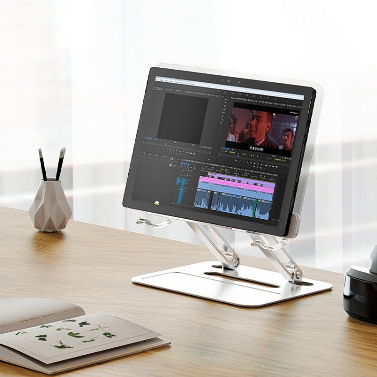 Aluminum Alloy + Acrylic Reading Rack Desktop Liftable Tablet PC Holder,Sepc: