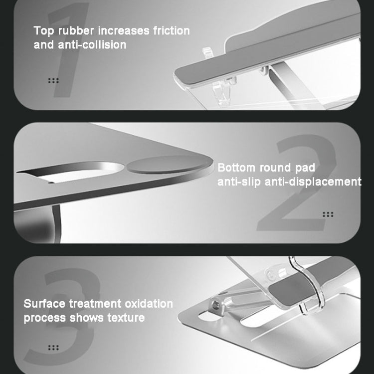 Aluminum Alloy + Acrylic Reading Rack Desktop Liftable Tablet PC Holder,Sepc: