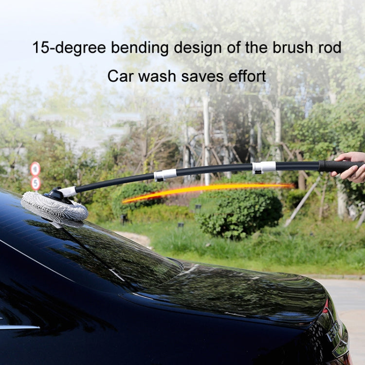 Soft Hair Curved Rod Car Wash Long Handle Telescopic Mop