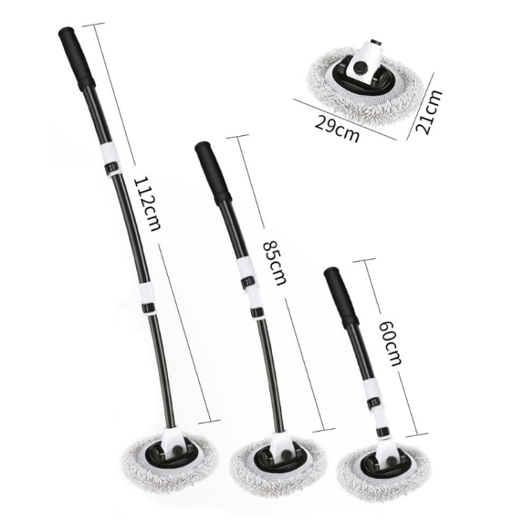 Soft Hair Curved Rod Car Wash Long Handle Telescopic Mop