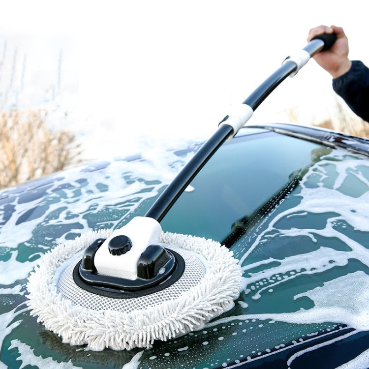 Soft Hair Curved Rod Car Wash Long Handle Telescopic Mop