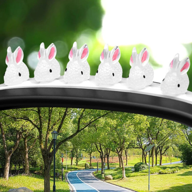20-Piece Luminous Rabbit Car Charms for Enchanting Interior Decor