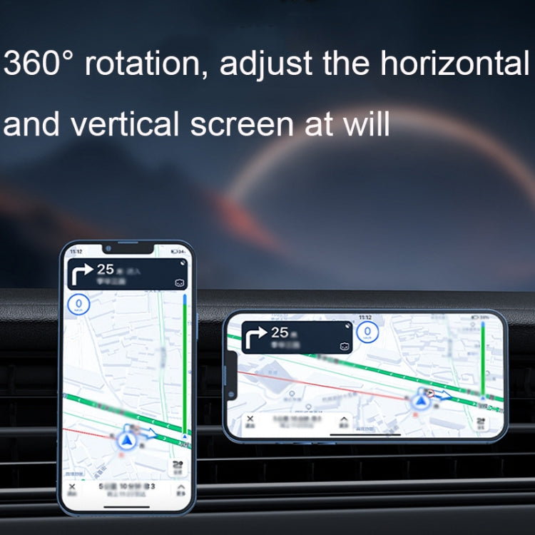 Magnetic M2 Car Wireless Fast Charger & Phone Holder with LED Light Features
