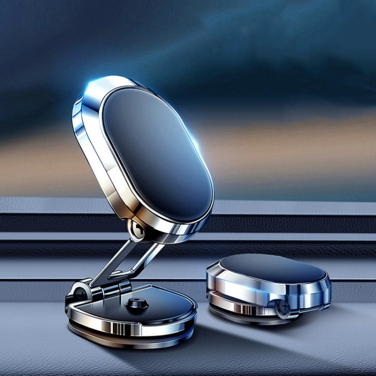 Compact Magnetic Phone Navigation Stand with 360-Degree Rotation