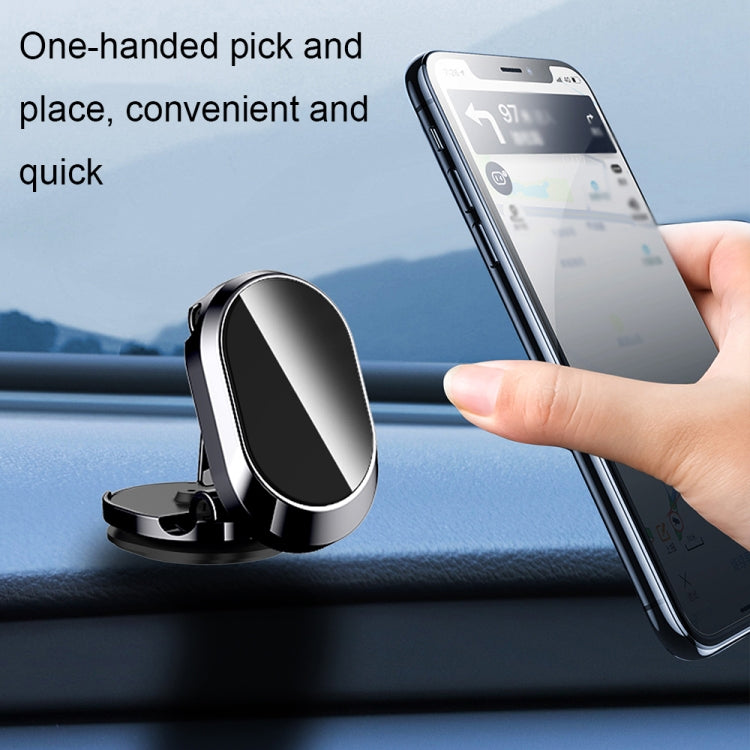 Compact Magnetic Phone Navigation Stand with 360-Degree Rotation