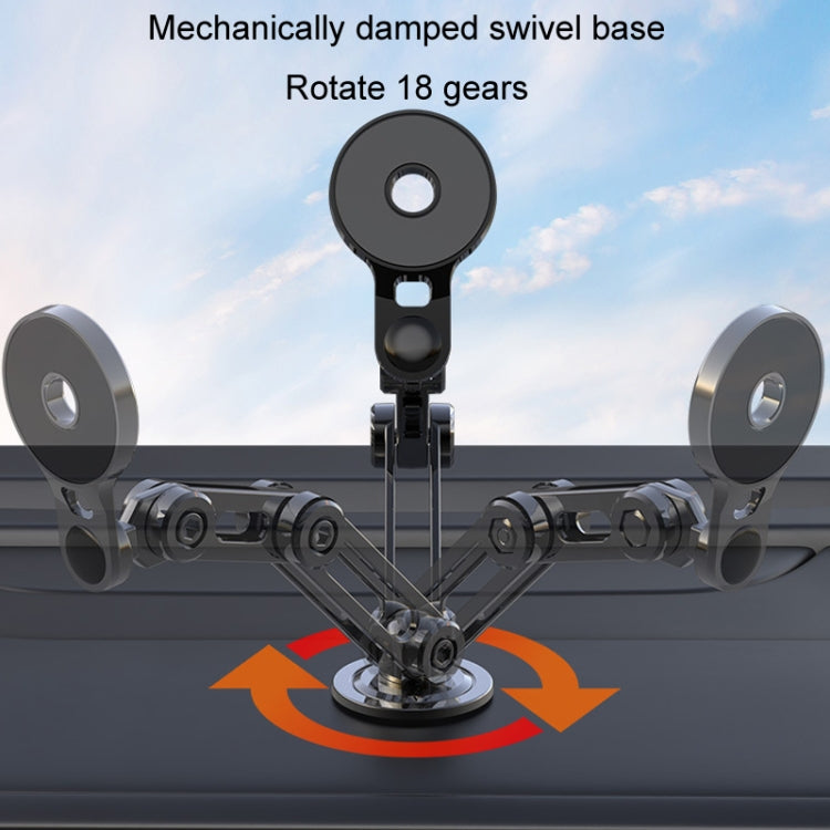 Magnetic Suction Adjustable Car Phone Holder with 18-Speed Rotation