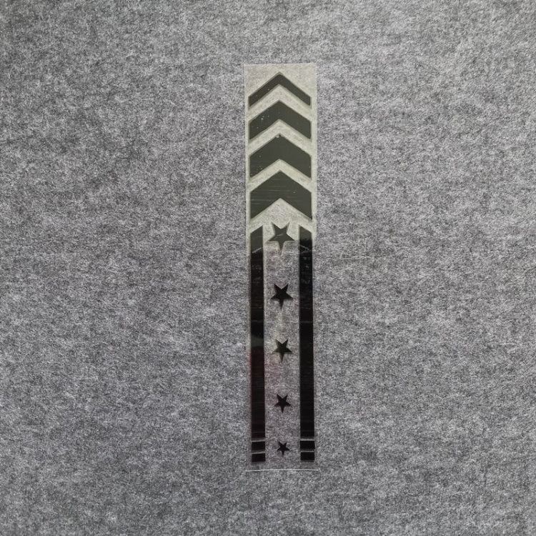 10pcs Motorcycle Car Fender Reflective Sticker Modified Decorative Waterproof Sticker, Arrow Star (Red), Arrow Star (Colorful Laser), Arrow Star(Black), Arrow Star(White), Arrow Star(Blue), Arrow Star(Yellow)