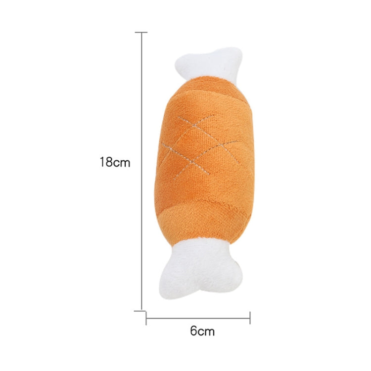 2pcs Bone Chicken Drumstick Plush Toys Sounding Pet Toys