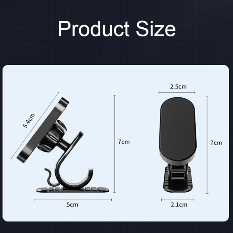 360-Degree Magnetic Car Phone Mount with Rotating Suction Base