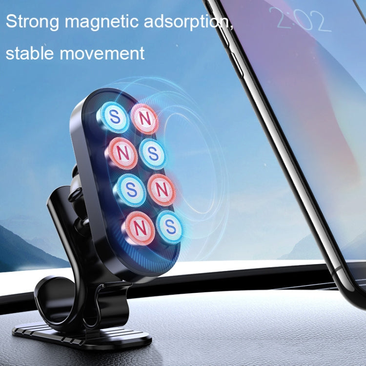 360-Degree Magnetic Car Phone Mount with Rotating Suction Base