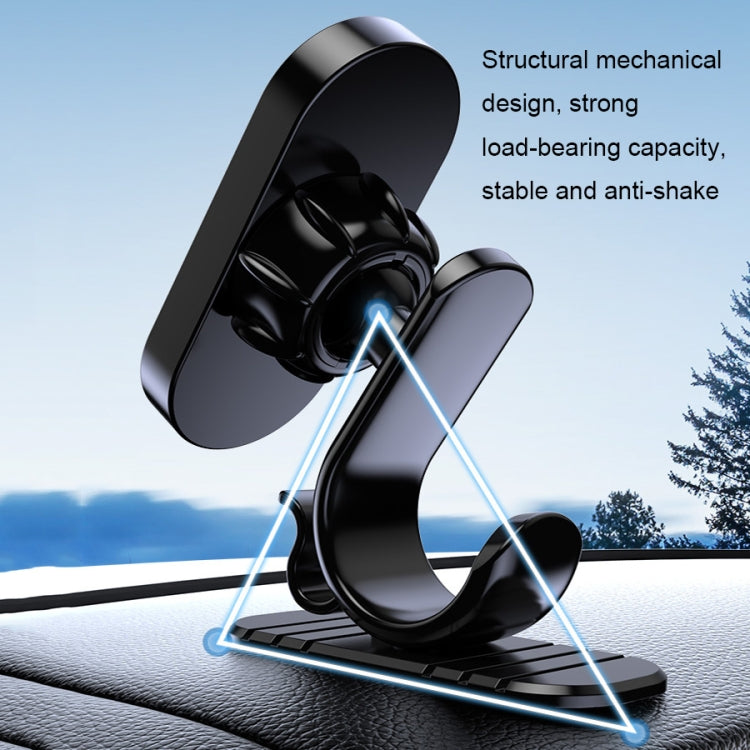 360-Degree Magnetic Car Phone Mount with Rotating Suction Base