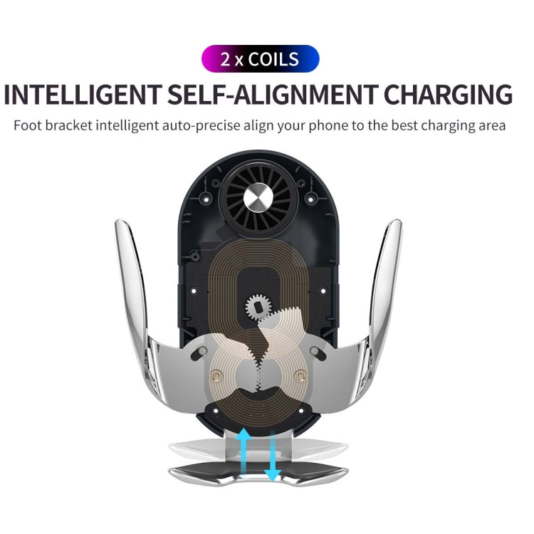 Dual Coil Wireless Car Charger with Cup Holder for iPhone 14/13 & Samsung Z Flip 4 Series