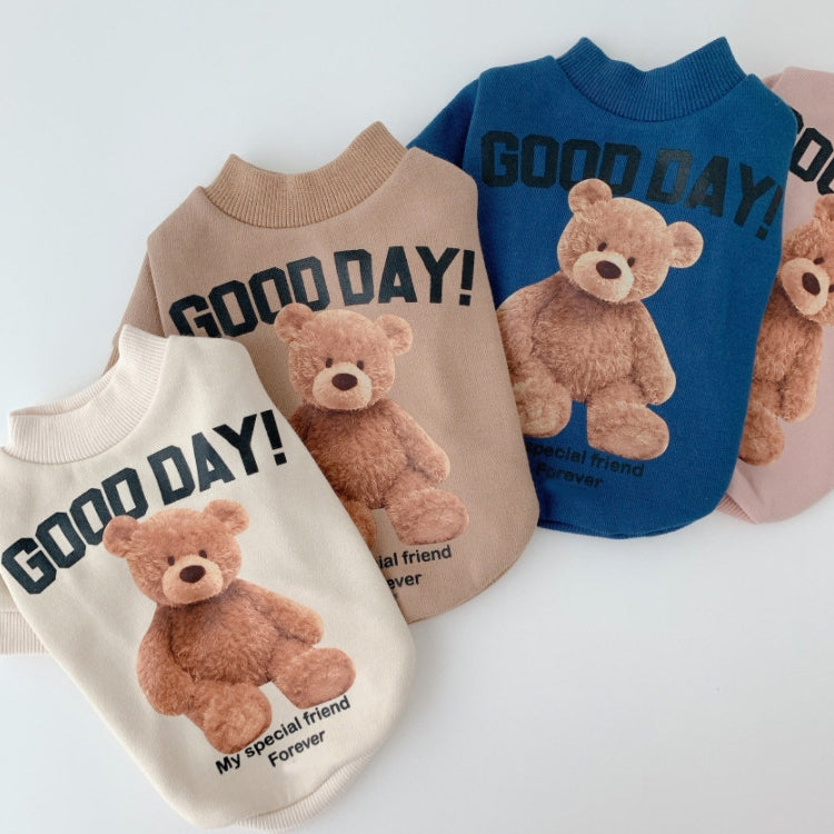 2pcs Cute Warm Pet Fleece Sweater Teddy Bear Cat Clothes