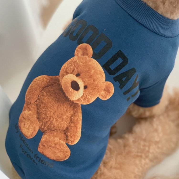 2pcs Cute Warm Pet Fleece Sweater Teddy Bear Cat Clothes