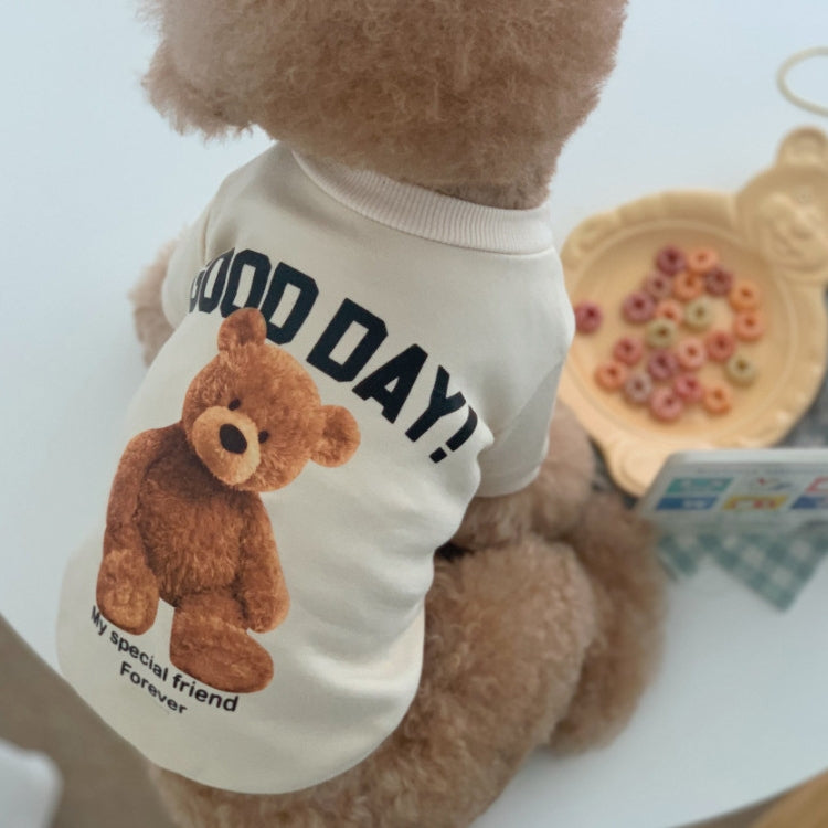 2pcs Cute Warm Pet Fleece Sweater Teddy Bear Cat Clothes