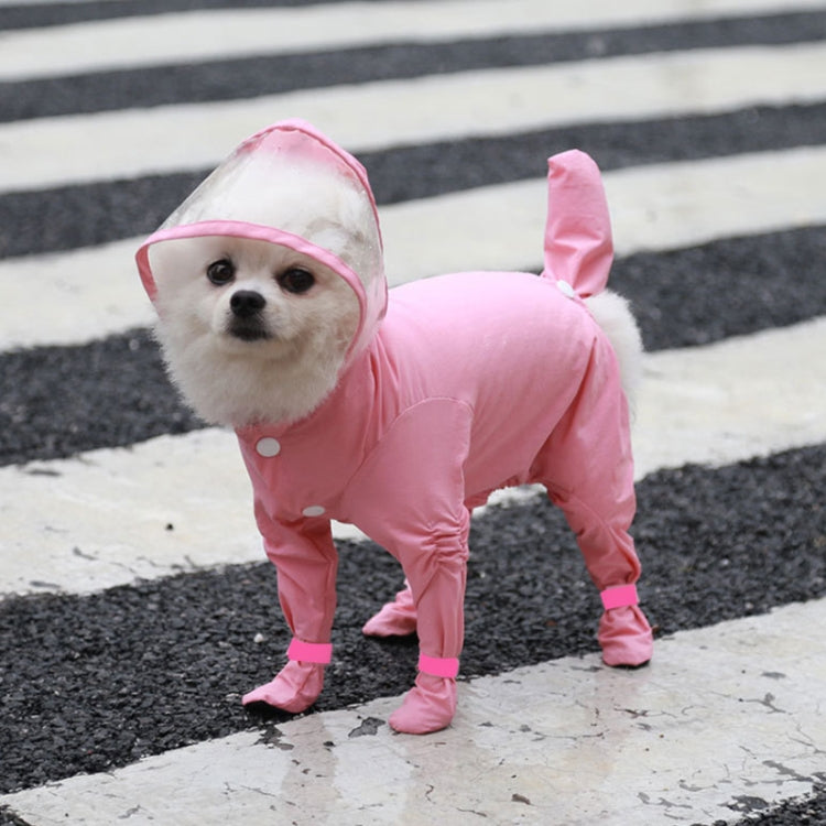 All-inclusive Pet Four-leg One-piece Outdoor Waterproof Raincoat