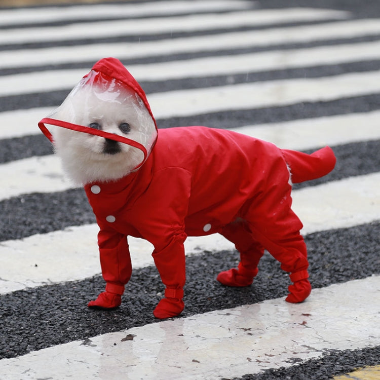 All-inclusive Pet Four-leg One-piece Outdoor Waterproof Raincoat