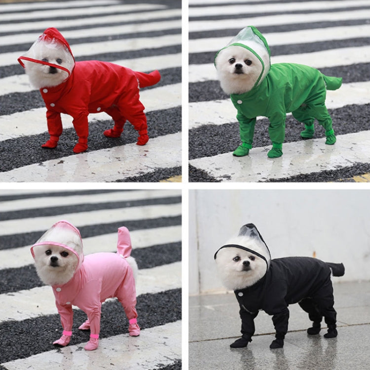All-inclusive Pet Four-leg One-piece Outdoor Waterproof Raincoat