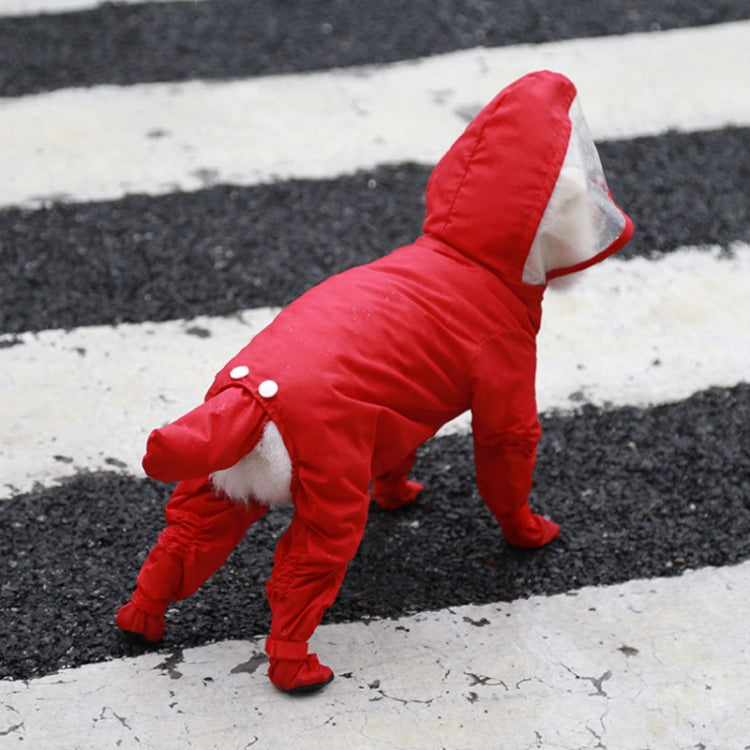 All-inclusive Pet Four-leg One-piece Outdoor Waterproof Raincoat