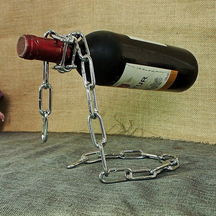 TYJJ-023 Multifunctional Three-dimensional Chain Wine Bottle Rack Household Decorative Ornaments