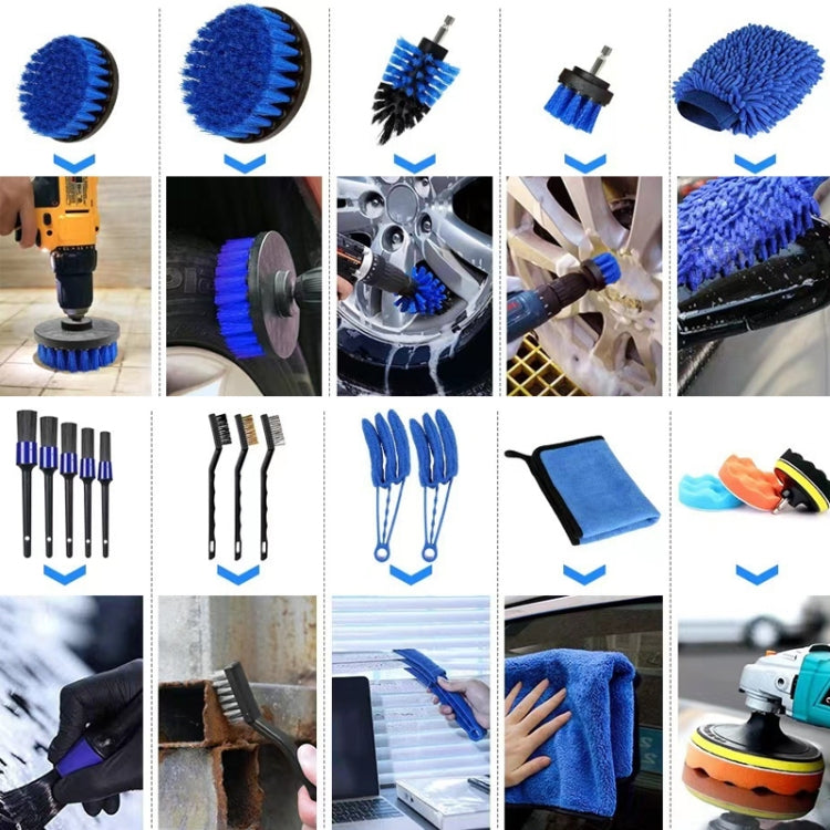 Car Wash Waterproof Gloves Wheel Hub Cleaning Brush