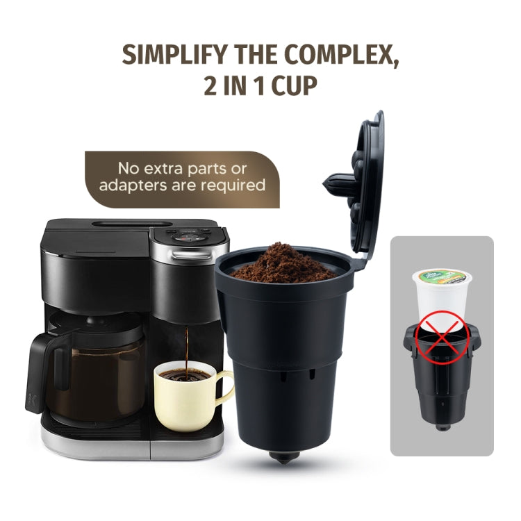 For Keurig Reusable Coffee Capsule Filter Cup Refillable K Cup Filter Basket Pod
