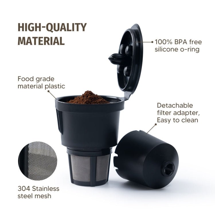 For Keurig Reusable Coffee Capsule Filter Cup Refillable K Cup Filter Basket Pod