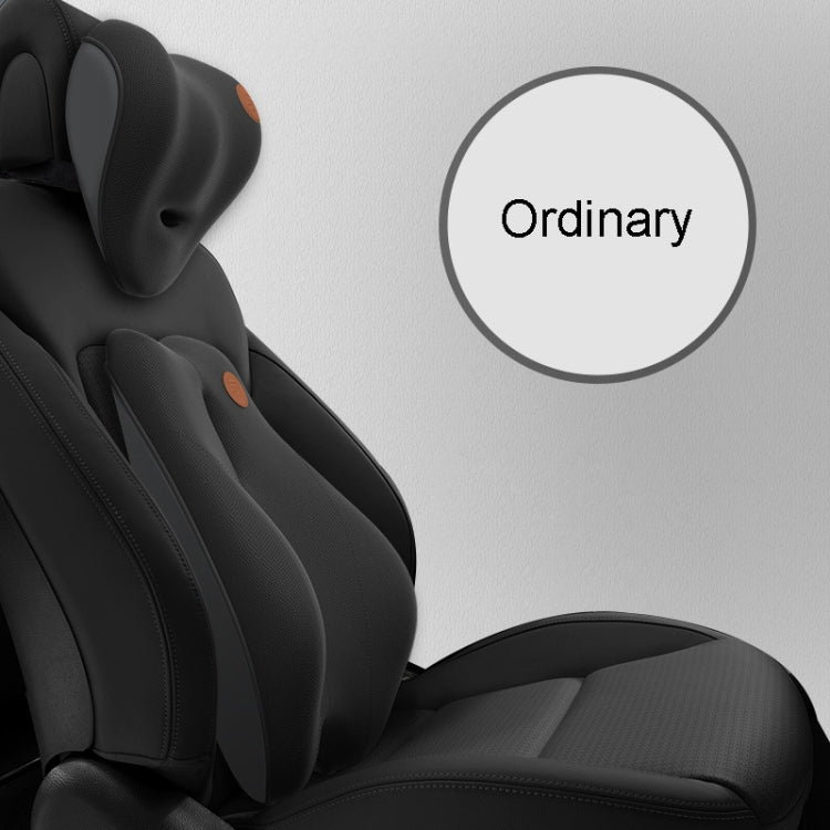 Ergonomic Memory Foam Lumbar Support and Headrest Cushion with Electric Massage Function