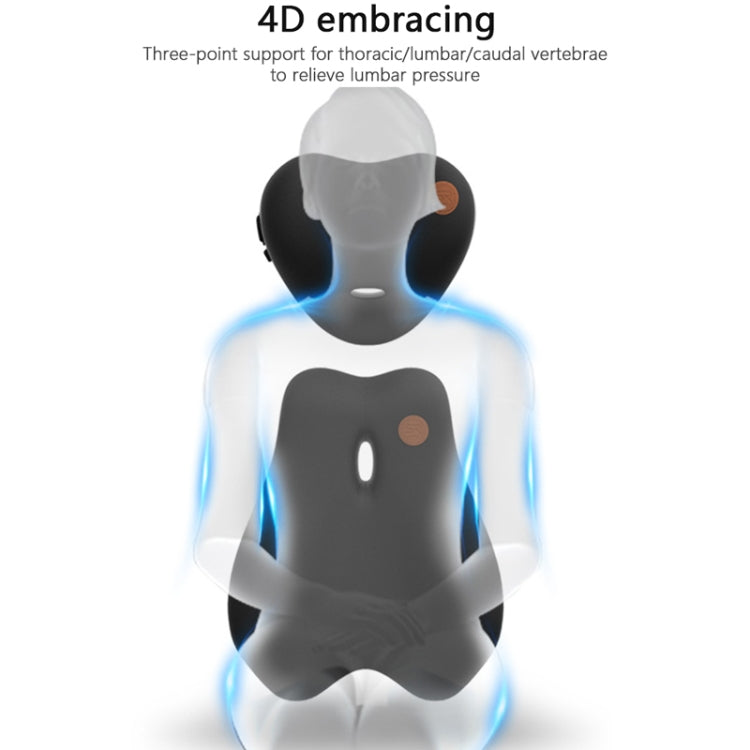 Ergonomic Memory Foam Lumbar Support and Headrest Cushion with Electric Massage Function