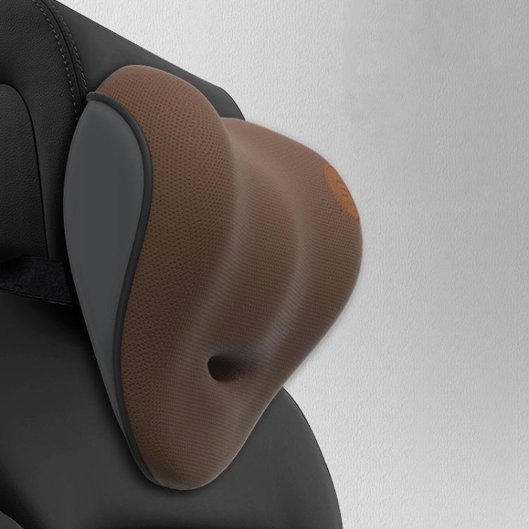 Ergonomic Memory Foam Lumbar Support and Headrest Cushion with Electric Massage Function