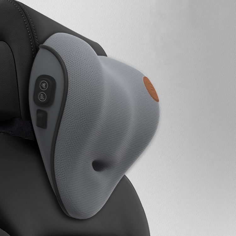 Ergonomic Memory Foam Lumbar Support and Headrest Cushion with Electric Massage Function