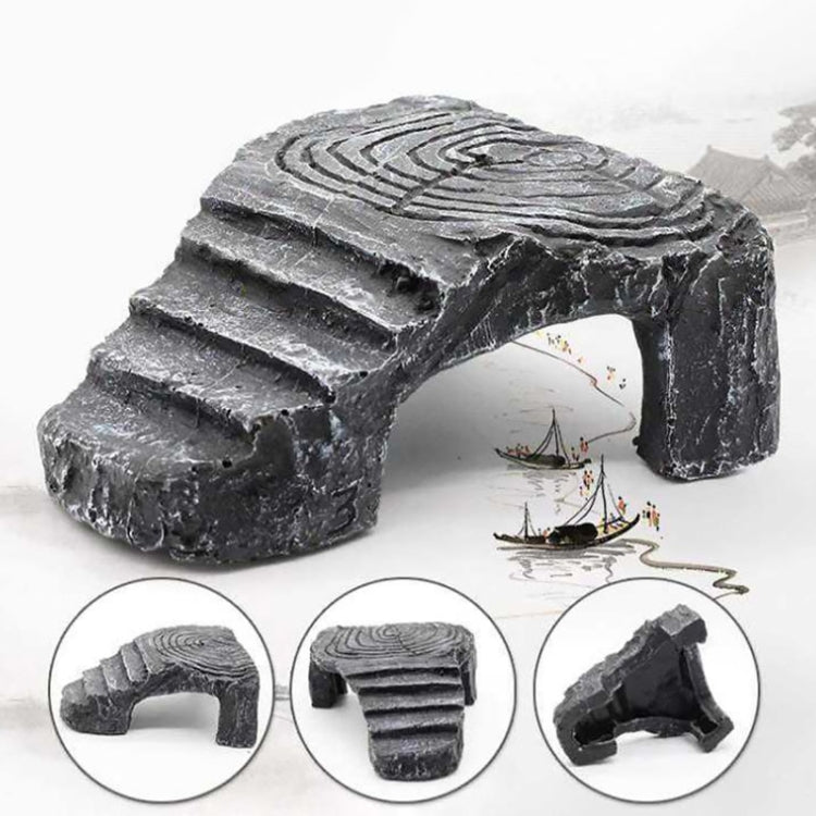 Turtle Aquascape Climbing Platform Reptile Hiding Cave Three Legged Turtle Platform