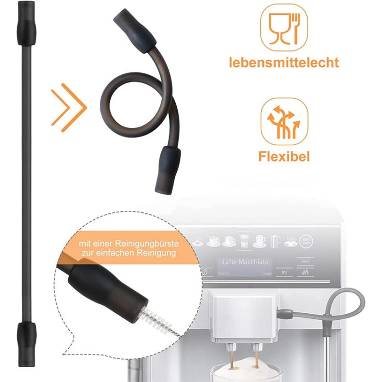 For Bosch VeroAroma / Siemens EQ.6 Series Coffee Machine Milk Pipe and Cleaning Brush Set