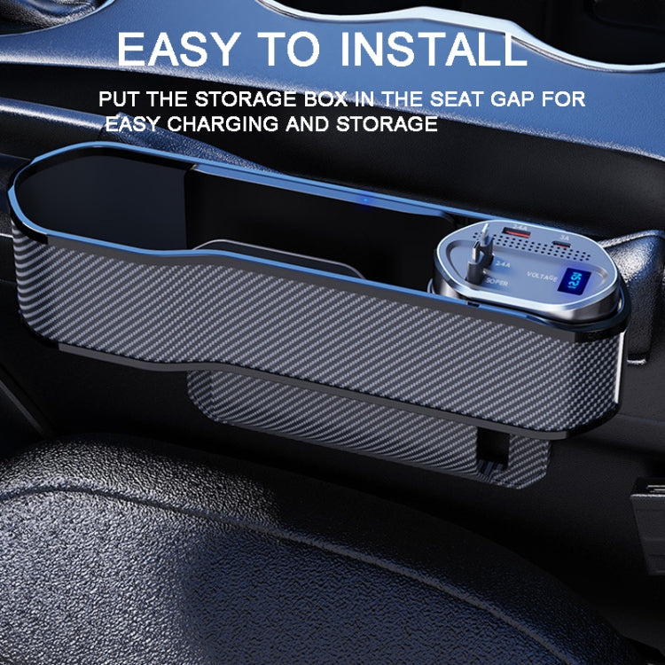 Car Seat Gap Organiser with USB Charger - Versatile Storage Solution for Front Seats