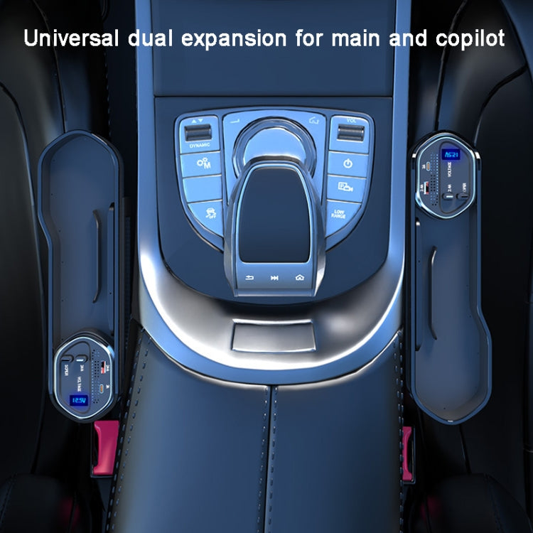 Car Seat Gap Organiser with USB Charger - Versatile Storage Solution for Front Seats