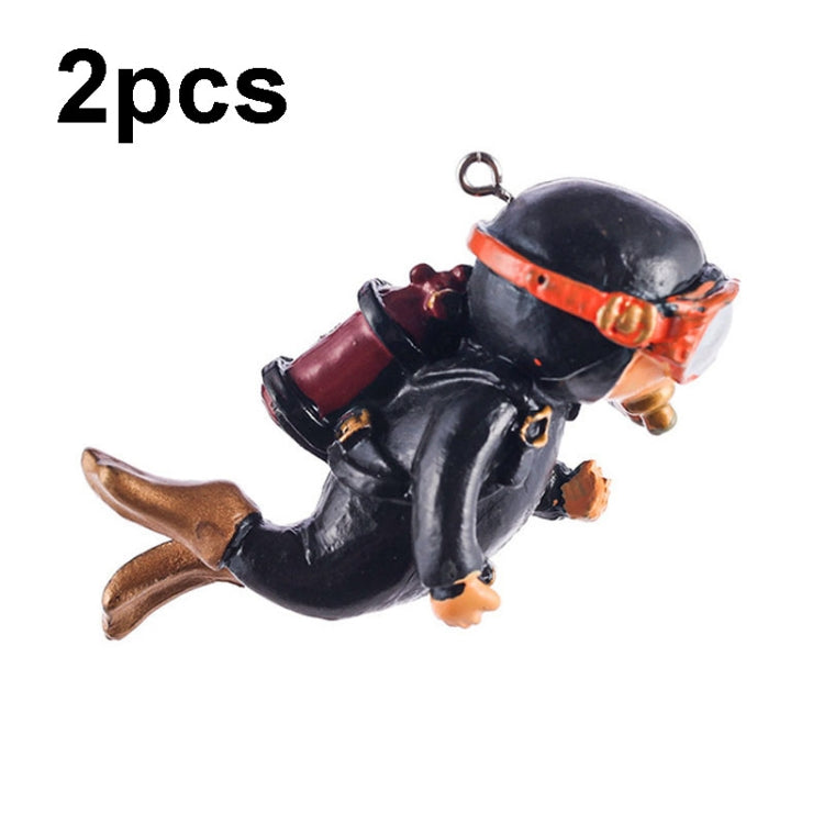2pcs Fish Tank Diver Aquarium Ornaments Aquascape Decorations