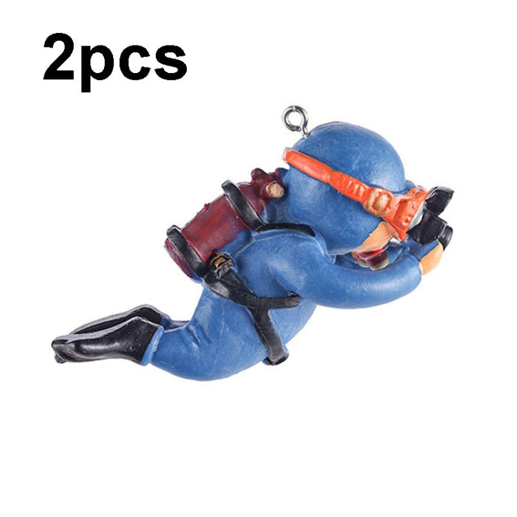 2pcs Fish Tank Diver Aquarium Ornaments Aquascape Decorations