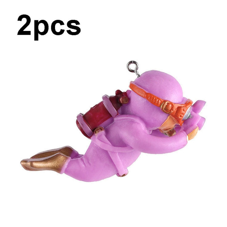 2pcs Fish Tank Diver Aquarium Ornaments Aquascape Decorations