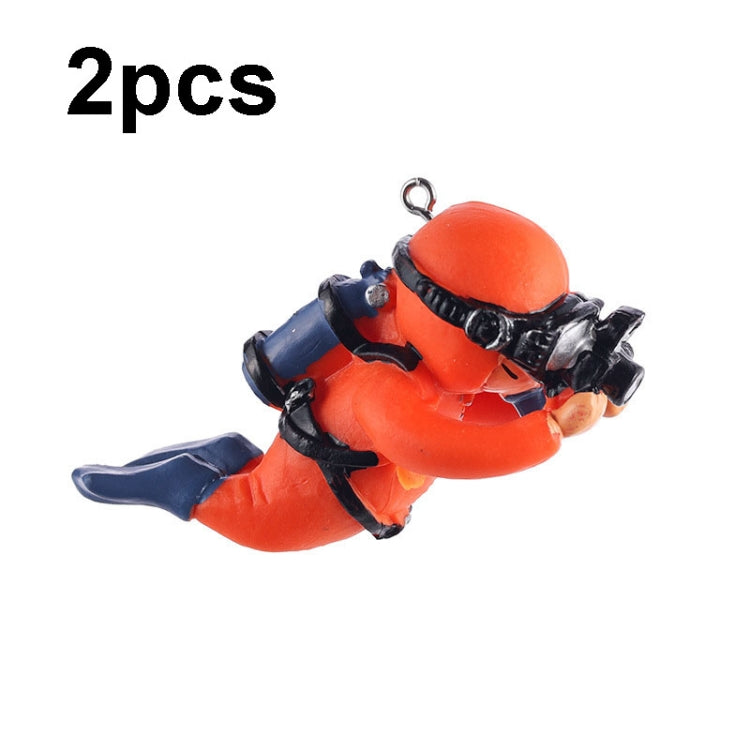 2pcs Fish Tank Diver Aquarium Ornaments Aquascape Decorations