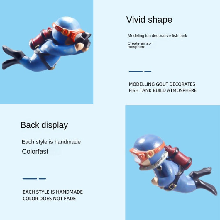 2pcs Fish Tank Diver Aquarium Ornaments Aquascape Decorations
