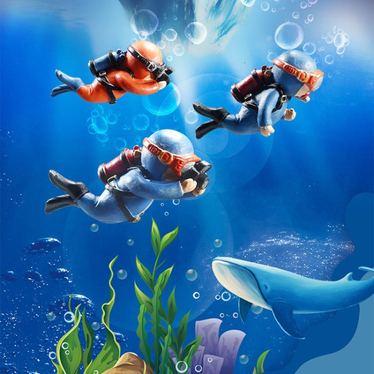 2pcs Fish Tank Diver Aquarium Ornaments Aquascape Decorations