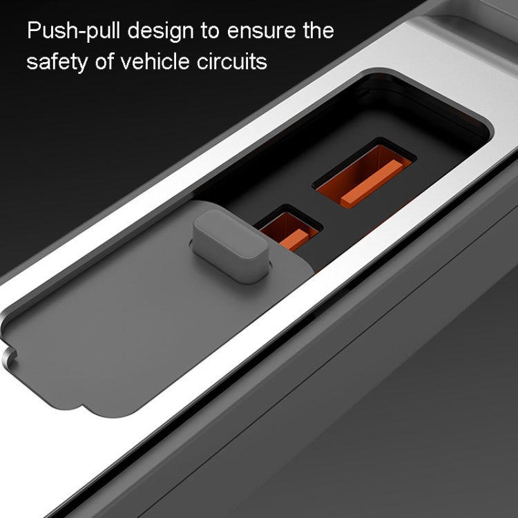 For Tesla Model 3/Y Car USB-C/Type-C+2 USB 3.0 Port Docking Station HUB