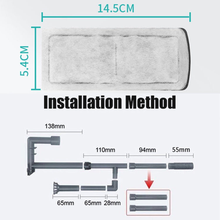 Small Aquarium External Waterfall Filter, CN Plug